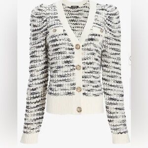 Express Space Dye Button Up Cardigan